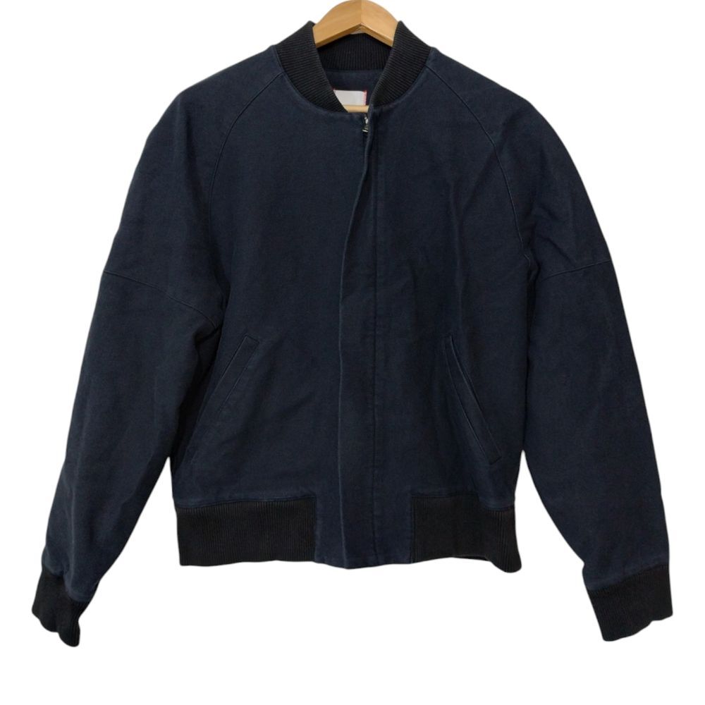 Joe's Jeans Men's Raglan Sleeve Twill Bomber Jacket Size L Navy Lined Preppy